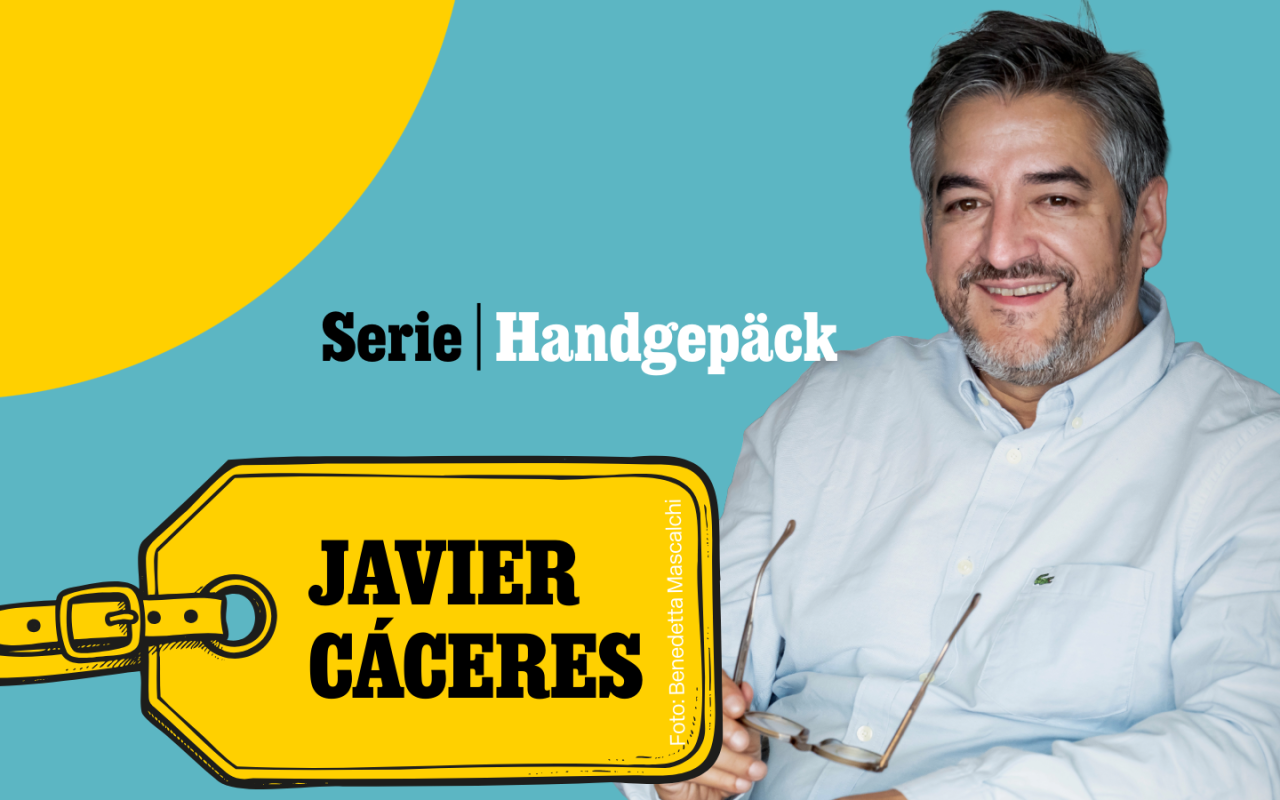 Das Handgepäck von Javier Cáceres: "Wärmende Sohlen für die Schuhe dürfen nicht fehlen"