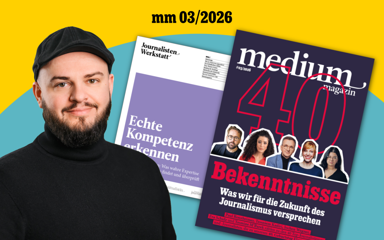 Editorial "medium magazin" 03/2026: Alt genug, um's besser zu wissen