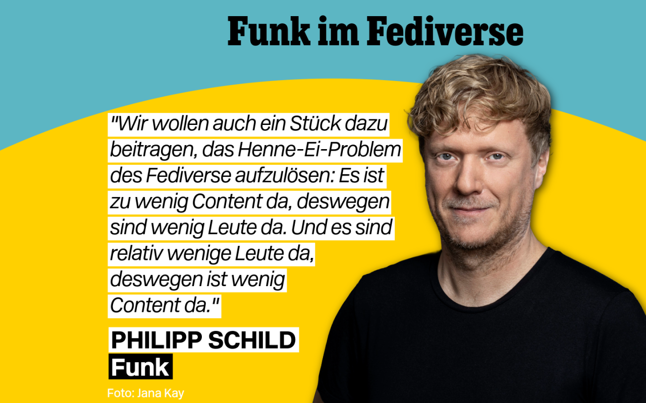Philipp Schild von Funk: "Uns ist es wichtig, in dieser Kultur eine Rolle zu spielen"