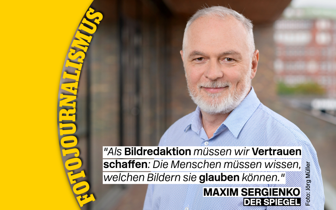 Maxim Sergienko vom "Spiegel": "Bei uns ist ein Bild ein journalistisches Argument, keine Dekoration"